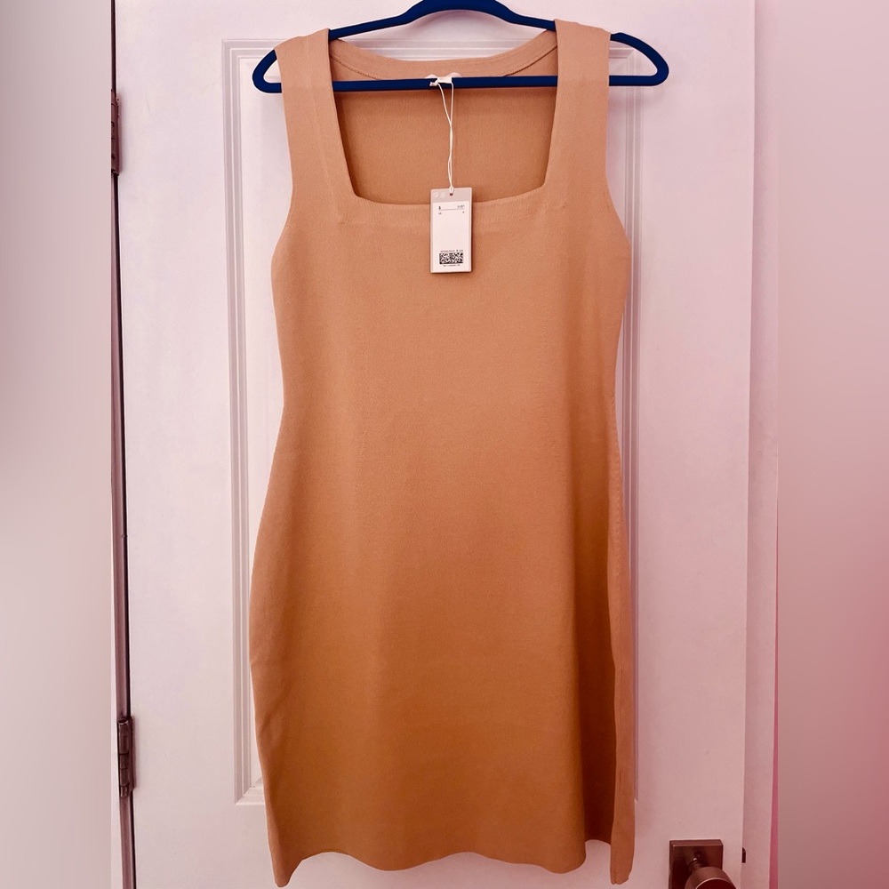 COS Tan Mini Dress